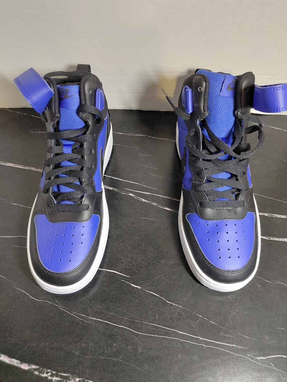 Nike Men’s High-Top Basketball Shoes - Black & Royal Blue